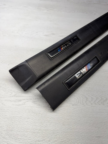 BMW E36 M3 Coupe 1992-1999 Black Door Mouldings Trims Set OEM