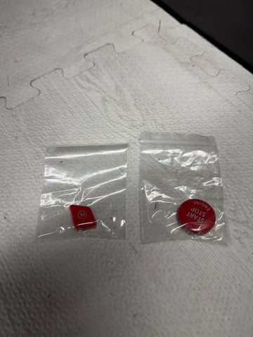 NEW BMW 08-13 E90 E92 E93 M3 E82 135 335 Red Start Stop M Mode Buttons Caps