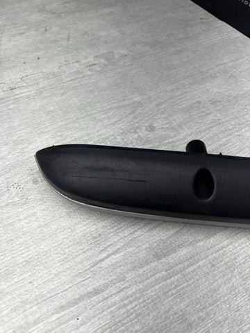 BMW 01-06 E46 M3 Coupe Left Driver Rear Armrest Brushed Aluminum OEM