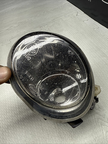 01-06 BMW E46 M3 Front Left Driver Bumper Fog Light Clear OEM *Cracked Housing