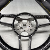 Porsche 911.1 GT3 2015 Steering Wheel Carbon Fiber PDK Carbon Trim Yellow