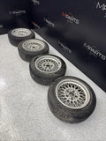 OEM BMW E28 E30 E38 Wheel Rims Tires Set Style 5 Silver 16" ET23 16x8 Square