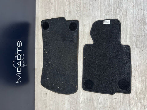 Genuine 01-06 BMW E46 M3 Convertible Carpets Floor Mats Black Front