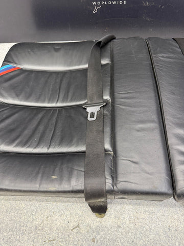 95-99 BMW E36 M3 Rear Folding Seat Backrest Pair Black Nappa Set OEM *Notes*