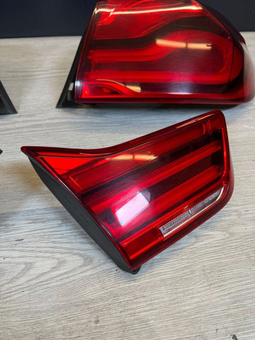 16-18 BMW F30 F80 M3 LCI Rear LED Tailights Tail Lights Set OEM