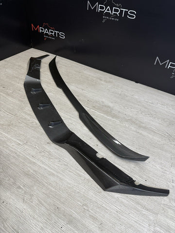 (PICKUP ONLY) 20-24 BMW F90 M5 PRE LCI FRONT LIP + TRUNK LIP CARBON STYLE PRINT