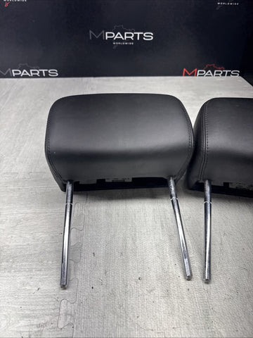 2001-2006 BMW E46 M3 Convertible Black Rear Headrests Head Rests Pair OEM