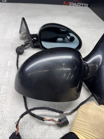 01-06 BMW E46 M3 Side View Door Mirrors Pair Painted Carbon Black *Notes*