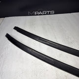 08-13 BMW E92 335 M3 Coupe Roof Rails Mouldings Pair 51138045379 *Fading Paint*