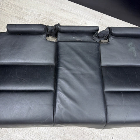 BMW E46 M3 01-06 Coupe Rear Seat Bottom Bench Black Napa Leather OEM *Notes*