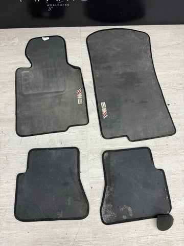 Genuine 01-06 BMW E46 M3 Convertible Carpets Floor Mats Black Front & Rear