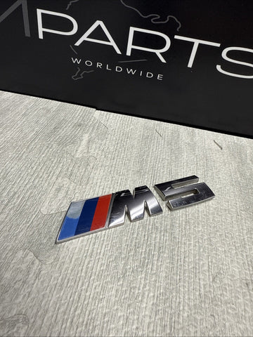 Chrome 11-16 BMW F10 M5 Trunk Logo Emblem Badge OEM