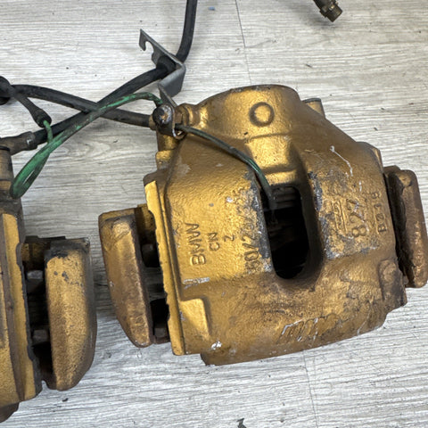 01-06 E46 M3 Front Brake Calipers Left Right Pair Set Yellow