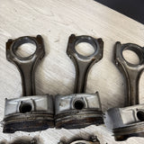 1996-2000 BMW S52 Engine Piston and Connecting Rod Set of 6 E36 M3 Z3M OEM