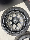 19x8.5/19x9.5 VMR V710 5x120 35/33 Matte Black 19” Wheels Rims Set (4)