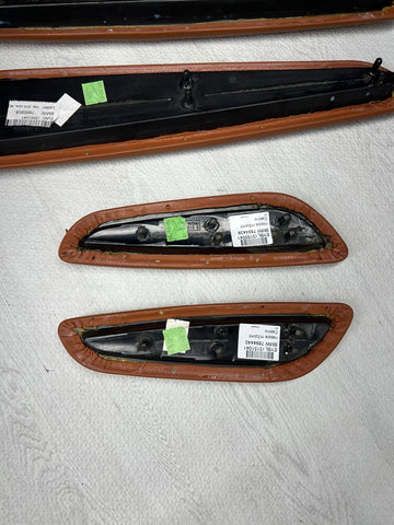 01-06 BMW E46 M3 Convertible Door Upper Arm Rest Armrest Pads Cinnamon
