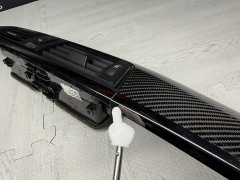 15-20 BMW F80 M3 F82 F83 M4 Carbon Fiber Interior Dash Vent Trim OEM *Broken