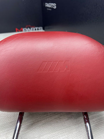 2001-2006 BMW E46 M3 Coupe Front Headrest Head Rest OEM Imola Red
