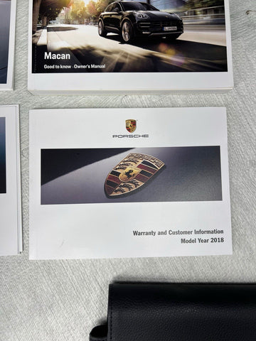 16-24 PORSCHE MACAN OWNERS MANUAL BOOK BOOKS BOOKLET GUIDE SET w/ CASE