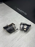 01-06 BMW E46 M3 00-03 E39 M5 Left Right Fog Lights Lens Foglight Non Fluted Set