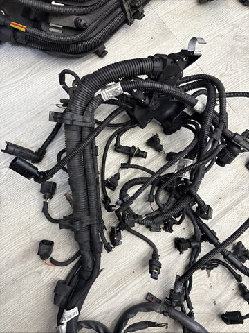 14-19 BMW F85 F86 X5M X6M S63 Engine Motor Front Right Wire Harness Loom *CUT