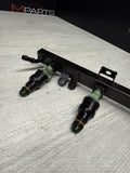 BMW 96-99 E36 M3 S52 Black Fuel Rail + Injectors