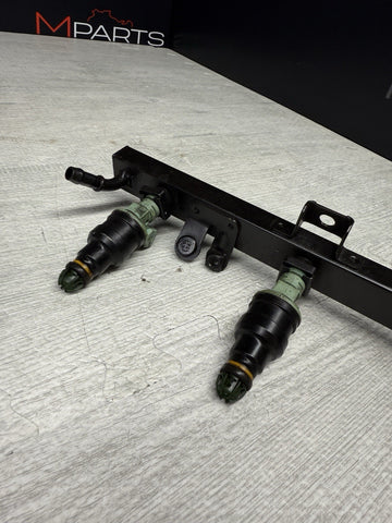 BMW 96-99 E36 M3 S52 Black Fuel Rail + Injectors