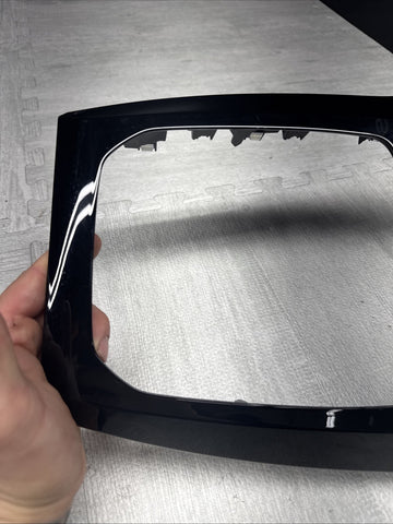 BMW F97 X3M 21-24 Competition Front Center Console Black Trim Panel OEM