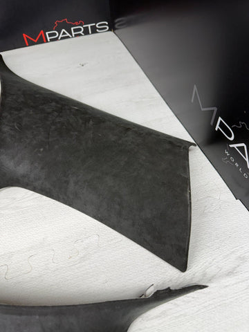 06-10 BMW E63 M6 COUPE Rear Interior C Pillar Trim Panel ALCANTARA Set