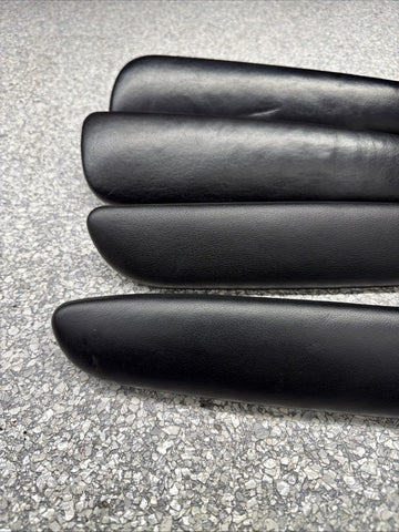 01-06 BMW E46 M3 Coupe Door Upper Arm Rest Armrest Pads Black *Tabs*
