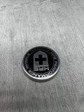 GENUINE HRE WHEEL RIM CENTER CAP OEM BLACK SILVER
