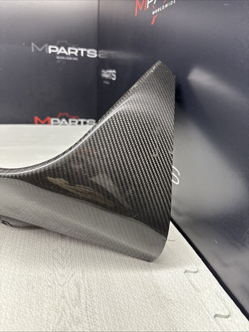 BMW 15-20 F80 F82 F83 M3 M4 Front Bumper Left Side Carbon Fiber Trim OEM