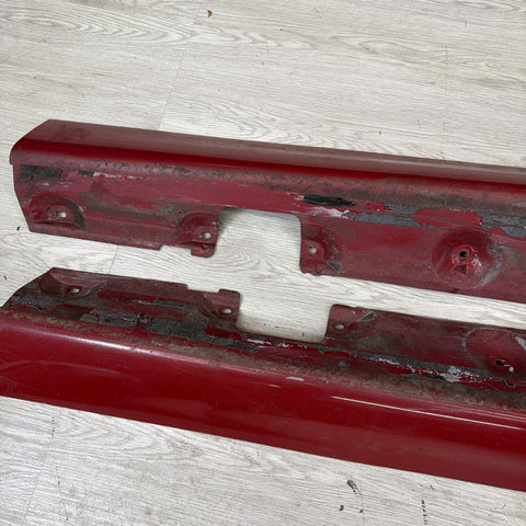 01-06 BMW E46 M3 Rocker Panel Side Skirts OEM Imola Red