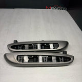 01–06 BMW E46 M3 Coupe Rear Titan-Shadow Interior Trim Set Left+Right Gray OEM