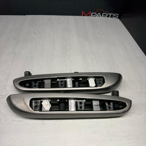 01–06 BMW E46 M3 Coupe Rear Titan-Shadow Interior Trim Set Left+Right Gray OEM