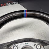 08-13 BMW E90 E92 E93 M3 OHC Carbon fiber Steering Wheel Tri Stitched DCT