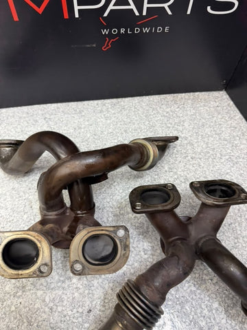 BMW F06 F10 F13 F85 M5 M6 M8 X5 X6 4.4L Twin Turbo Exhaust Manifold Set OEM