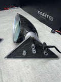 01-06 BMW E46 M3 Side View Door Mirrors Pair Carbon Fiber / Titanium Silver