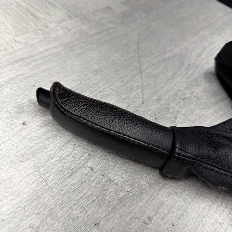 01-06 BMW E46 M3 E BRAKE EMERGENCY PARKING HANDLE LEATHER MECHANISM 1164489