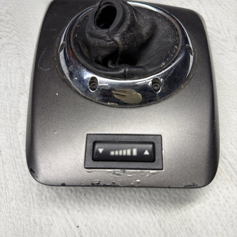 01-06 BMW E46 M3 Center Dome SMG Shift Plate Titan Shadow Grey