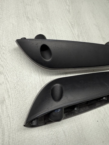 01-06 BMW E46 M3 Convertible Rear Armrest Armrests Black Silver Genuine 7585278