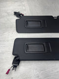 BMW 21-26 G82 M4 Coupe Front Sun Visors Pair Black 8097333 8097334