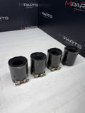 (4) BMW 15-20 F80 M3 F82 M4 Carbon Fiber Exhaust Tips 70MM