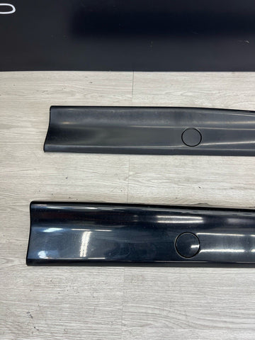 94-99 BMW E36 M3 COUPE SIDE SKIRTS ROCKER PANELS MOLDINGS COSMOS BLACK