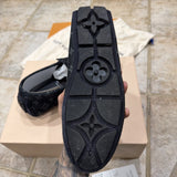 Louis Vuitton LV Driver Mocassin Black Size 9 Authentic Designer *Notes*