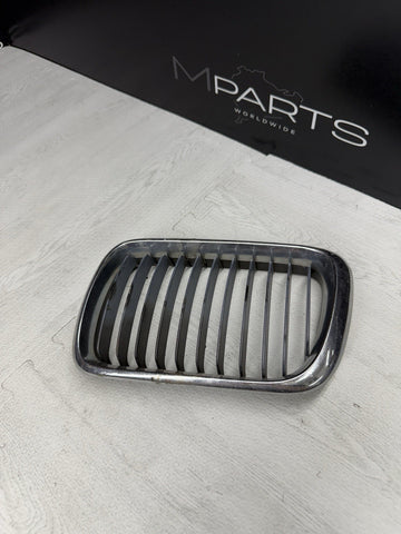 BMW 97-99 E36 M3 Front Kidney Grille Grill Chrome OEM Left Driver