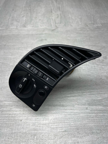 92-99 BMW E36 M3 LEFT DRIVER  AIR AC HEAT VENT GRILL W HEADLIGHT SWITCH