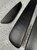 01-06 BMW E46 M3 Convertible Door Upper Arm Rest Armrest Pads Black