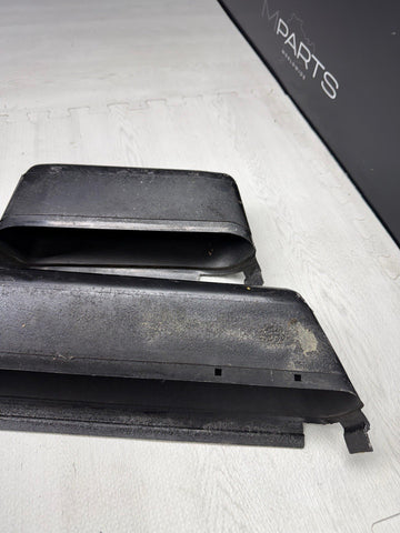 BMW 94-99 E36 Coupe Convertible Door Panel Pockets Black Set OEM