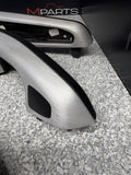 01-06 BMW E46 M3 Convertible Interior Armrests Trim Set Brushed Aluminum *Notes*